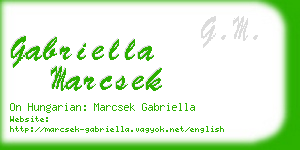 gabriella marcsek business card